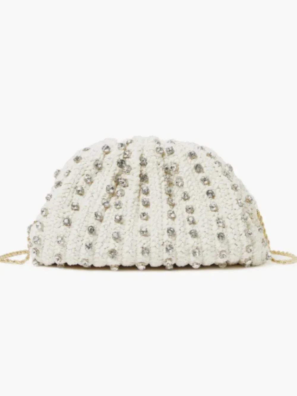 Bailey Crystal Embellished Raffia Bag